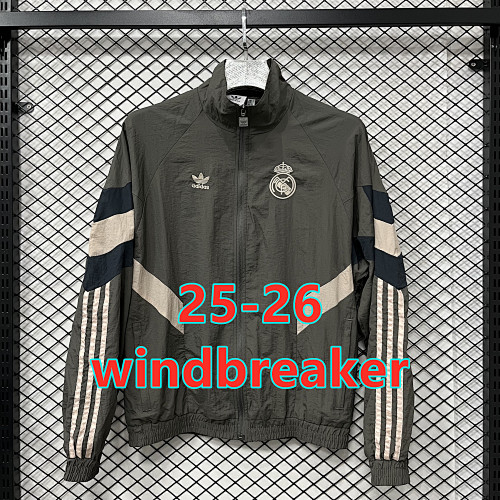 25-26 Real Madrid Retro Windbreaker S-3XL