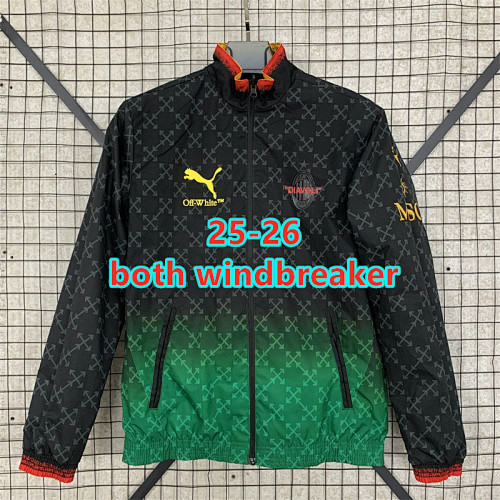 25-26 AC Milan Both Windbreaker S-2XL AC
