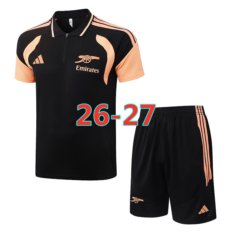 26-27 Arsenal Short Sleeve Polo Tracksuit S-2XL Polo