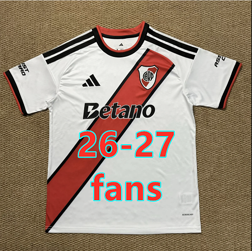26-27 River Plate Home Fans Version Jersey S-4XL