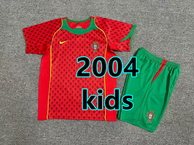 Portugal Home Kids Jersey+shorts Kit 16 -28