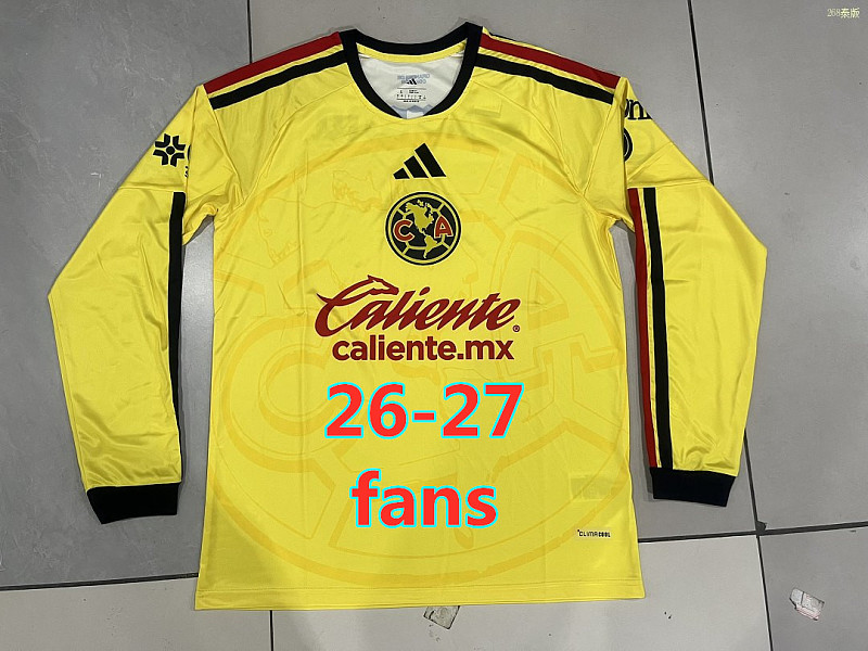 26-27 America Home Fans Long Sleeve Jersey S-4XL