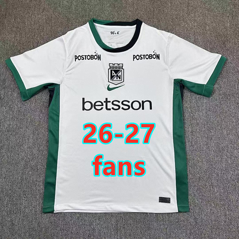 26-27 Atletico Nacional Away Fans Version Jersey S-4XL