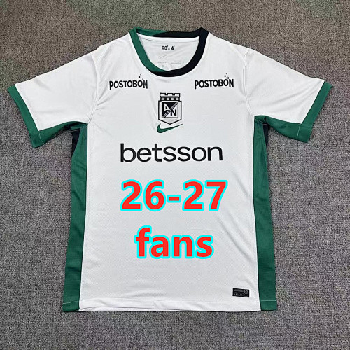 26-27 Atletico Nacional Away Fans Version Jersey S-4XL