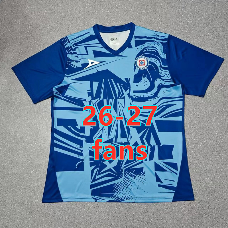 26-27 Cruz Azul Training Fans Version Jersey S-4XL