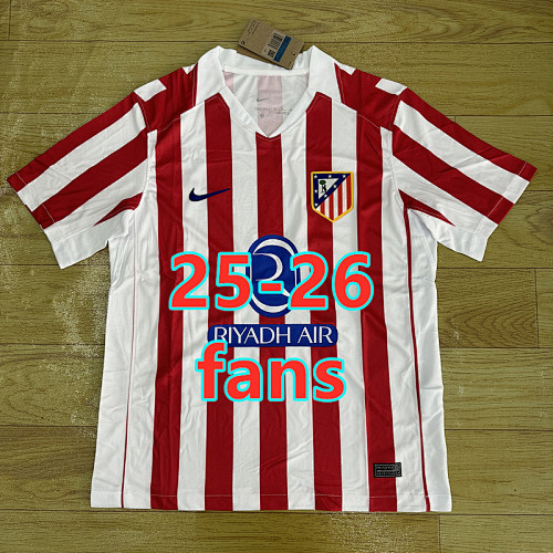 25-26 Atletico Madrid Home Fans Version Jersey S-4XL