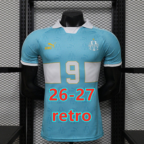 26-27 Marseille Retro Player Version Jersey S-2XL 9