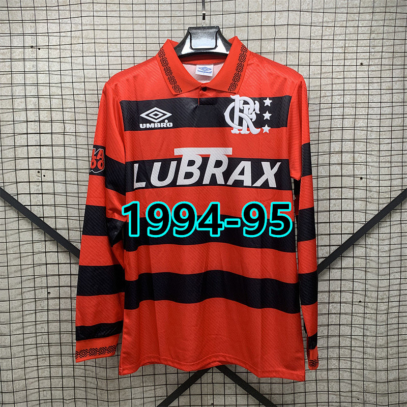 Flamengo Home Retro Fans Long Jersey S-2XL
