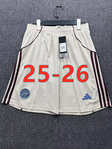 25-26 Ajax Third Fans Version Shorts S-2XL