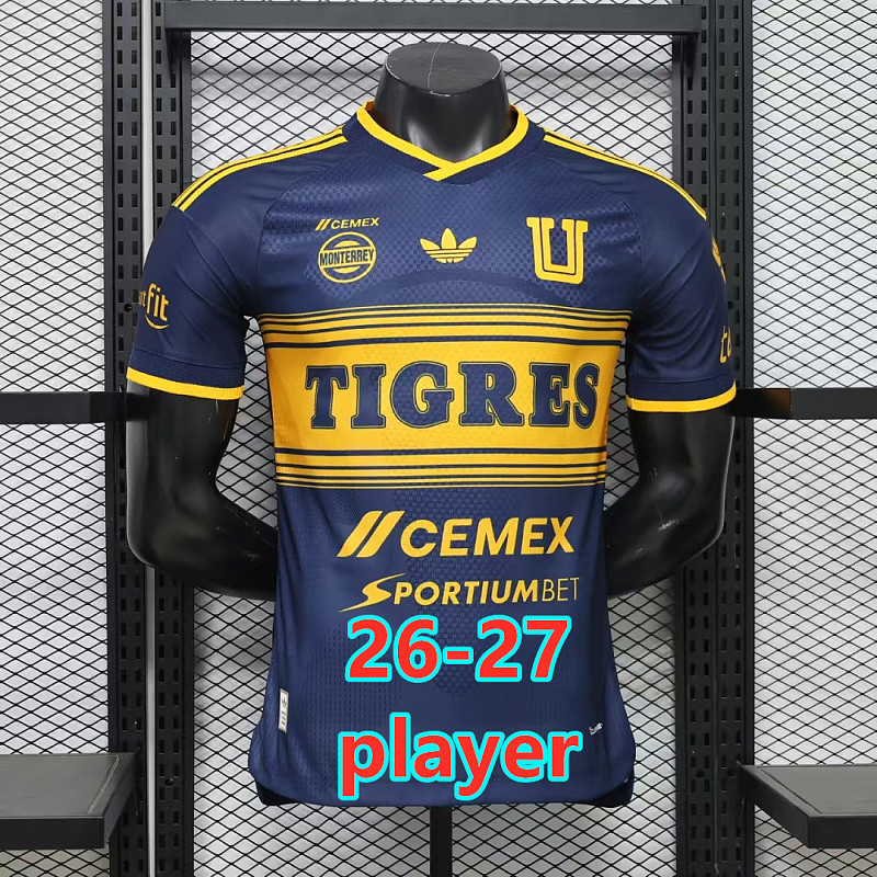 26-27 Tigres Away Home Player Version Jersey S-4XL
