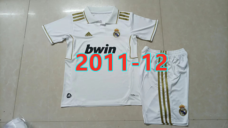 11-12 Real Madrid Home Retro Kids Jersey 16 -28
