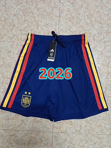Spain Home Fans With 2 Stars Shorts S-2XL 2