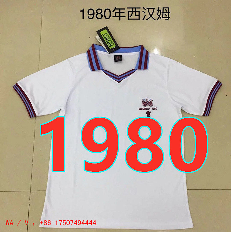 West Ham Retro Jerseys S-2XL