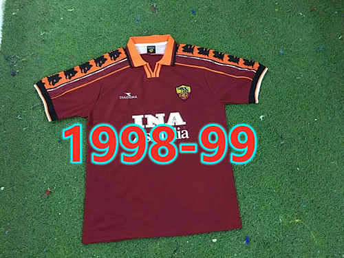 Roma Retro TopThai Quality Home Jersey S-2XL