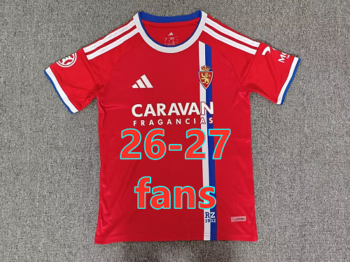 26-27 Zaragoza Away Fans Version Jersey S-4XL