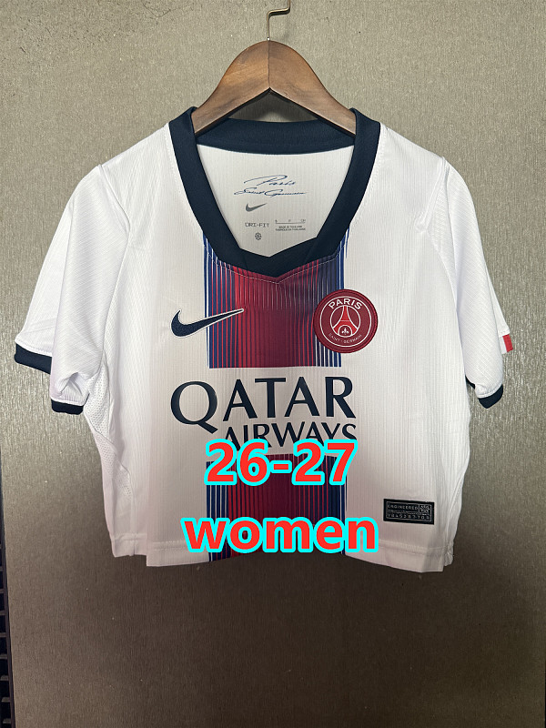 Balenciaga 26-27 Paris Psg Away Women Short Jersey S-2XL