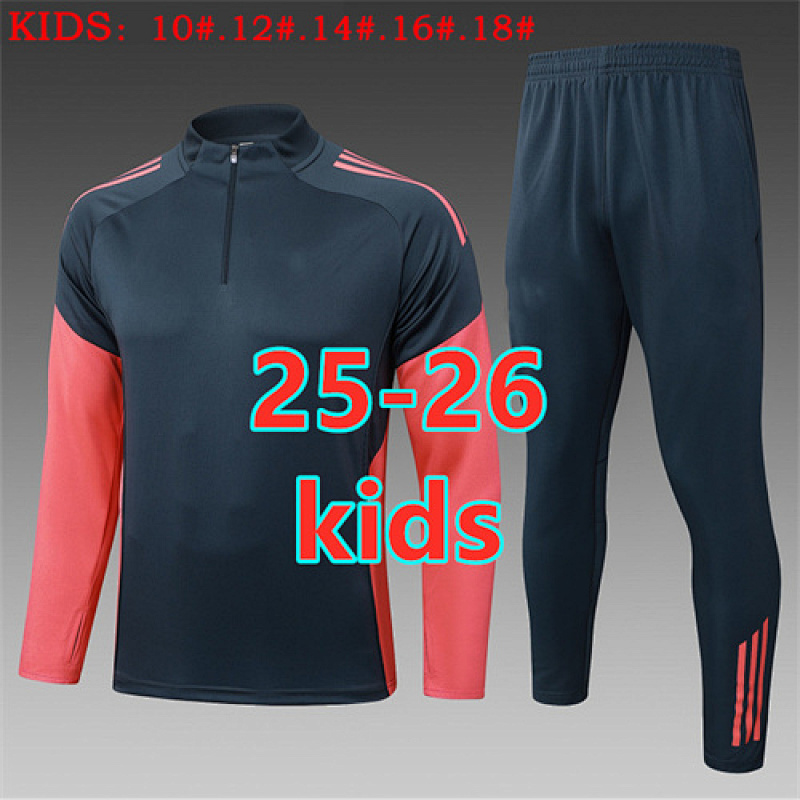 25-26 Bayern Kids Long Sleeve Tracksuit Kit 10- 18