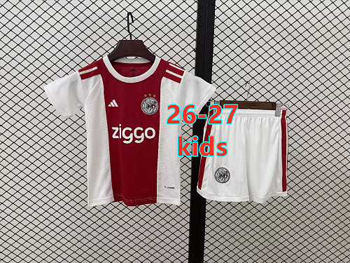 26-27 Ajax Home Kids Jersey+shorts Kit 16 -28