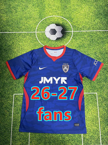 26-27 Johor DT Home Fans Version Jersey S-4XL