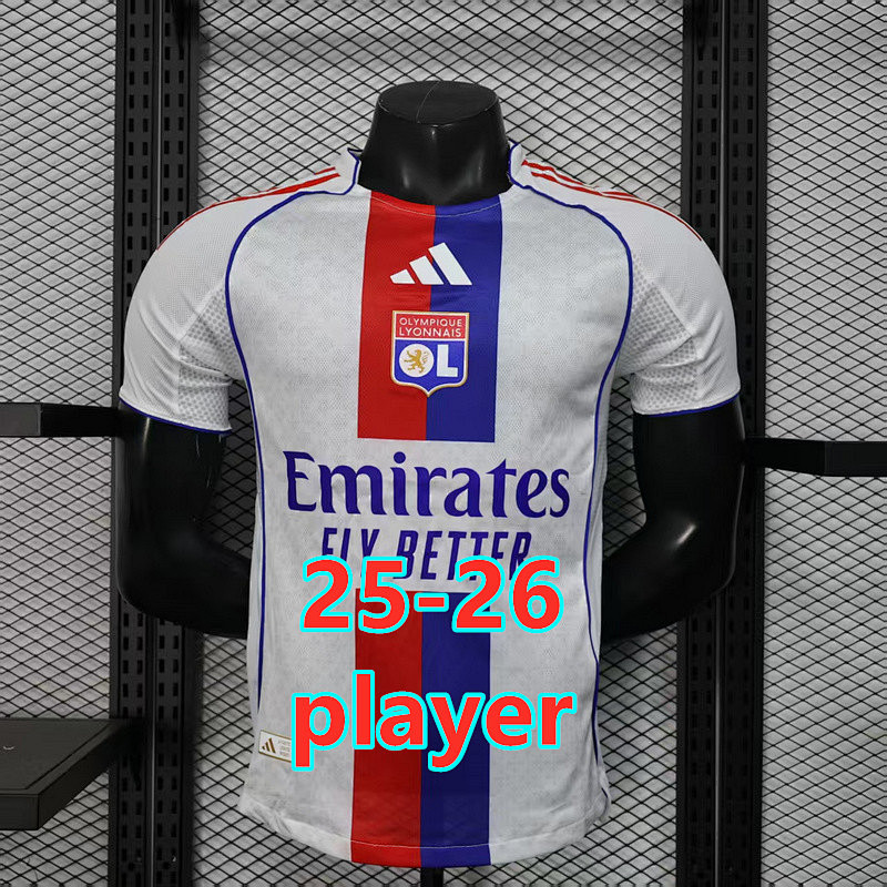 25-26 Lyonnais Home Player Version Jersey S-2XL