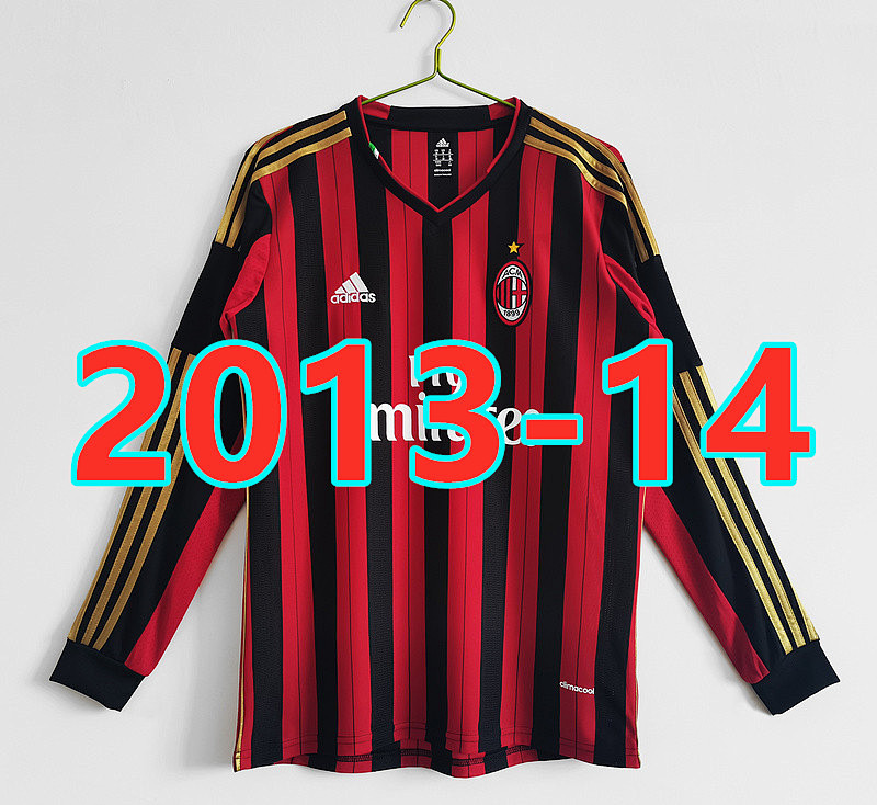 AC Milan Retro Home Jersey Long Sleeve S-2XL A.C