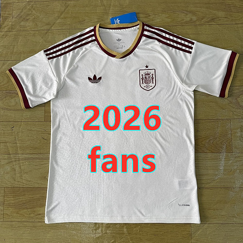 Spain Away Fans 2 Teams Jersey S-4XL 2