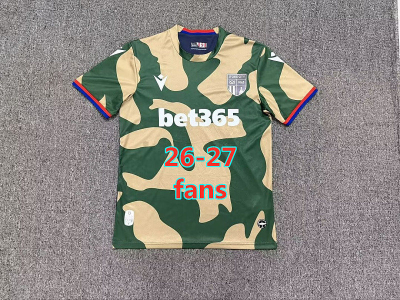 26-27 Stoke City Away Fans Version Jersey S-4XL