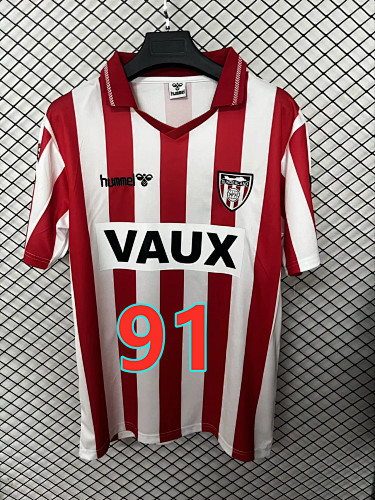 Sunderland Home Retro Fans Version Jersey S-4XL