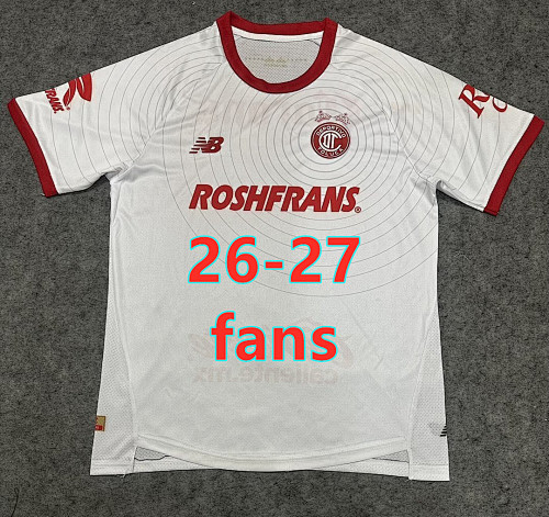 26-27 Toluca Away Fans Version Jersey S-4XL