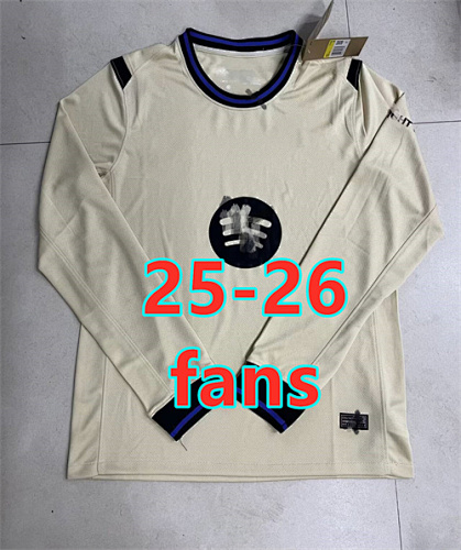 25-26 Barcelona Away Fans Version Long Jersey S-4XL
