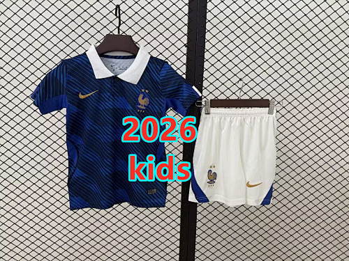 France Home Kids Jersey+shorts Kit 16 -28