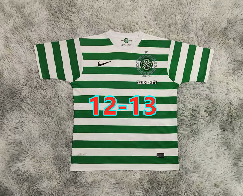 12-13 Celtic Home Retro Jersey S-2XL