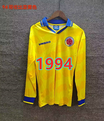 Colombia Home Retro Fans Version Jersey S-2XL