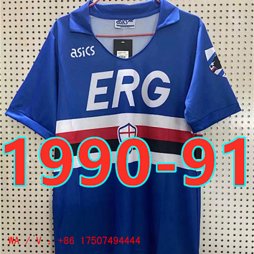 Sampdoria Retro Home Jersey S-2XL