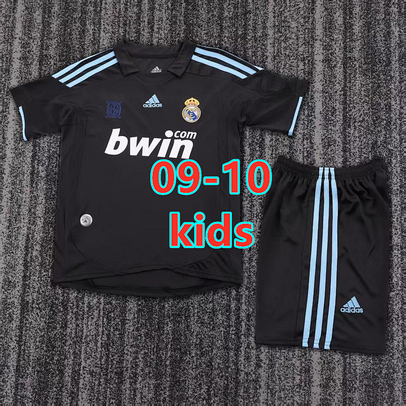 09-10 Real Madrid Away Kids Retro Jersey+shorts Kit 16 -28