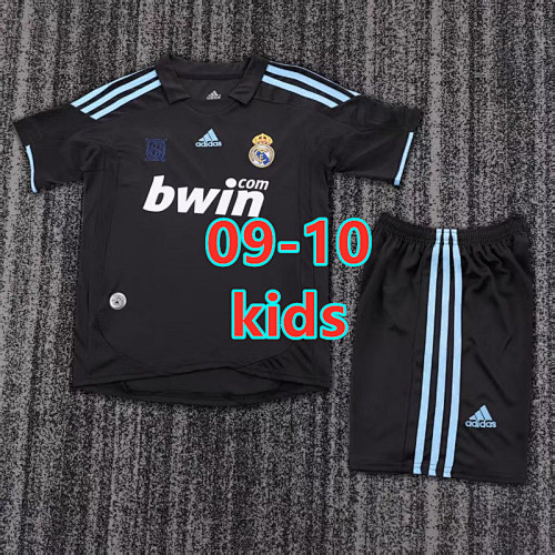 09-10 Real Madrid Away Kids Retro Jersey+shorts Kit 16 -28