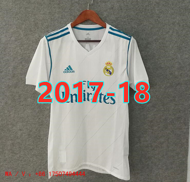 Real Madrid Retro S-4XL Home Jersey 18