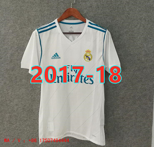 Real Madrid Retro S-4XL Home Jersey 18