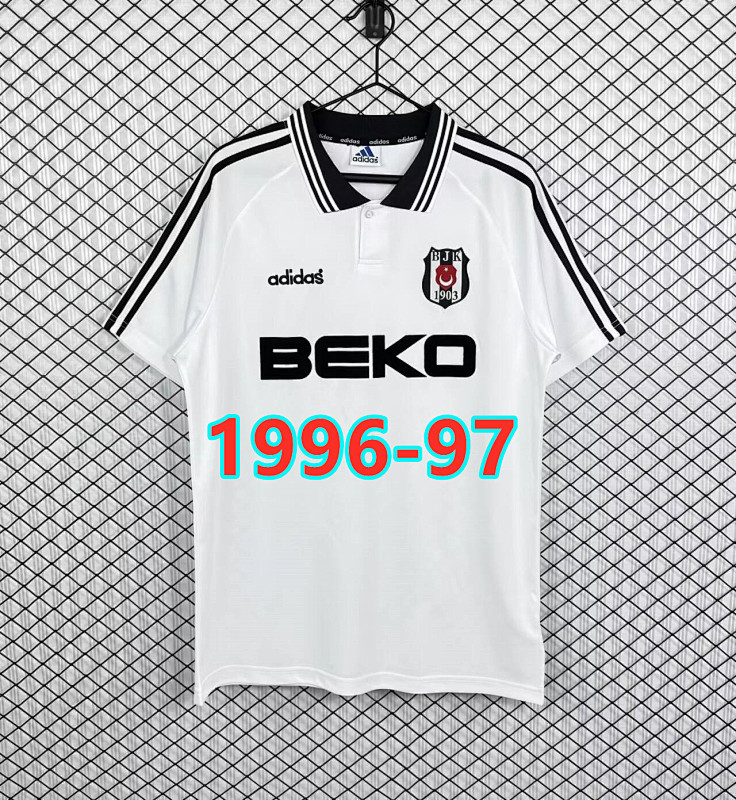 Besiktas Home Retro Fans Version Jersey S-2XL