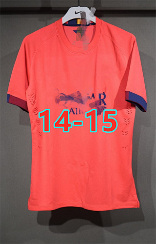14-15 Barcelona Away Retro Player Version Jersey S-2XL