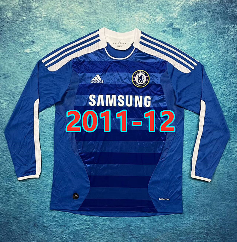 Chelsea Home Retro Long Sleeve Jerseys S-4XL