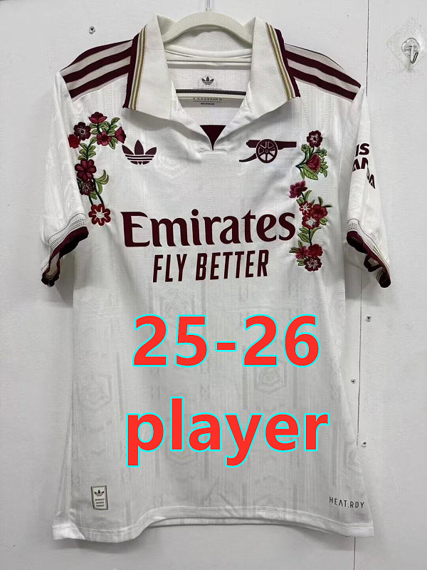 25-26 Arsenal Away Player Embroidery Patterns Jersey S-2XL