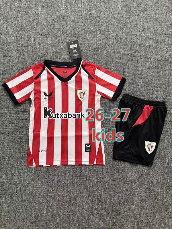 26-27 Athletic Bilbao Home Kids Jersey+shorts Kit 16 -28