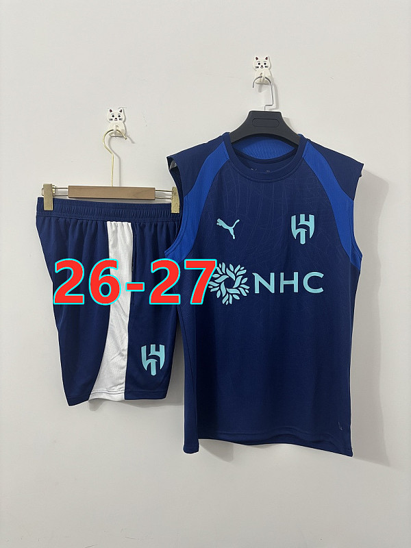 26-27 Al-Hilal Saudi Vest Tracksuit Kit S-3XL
