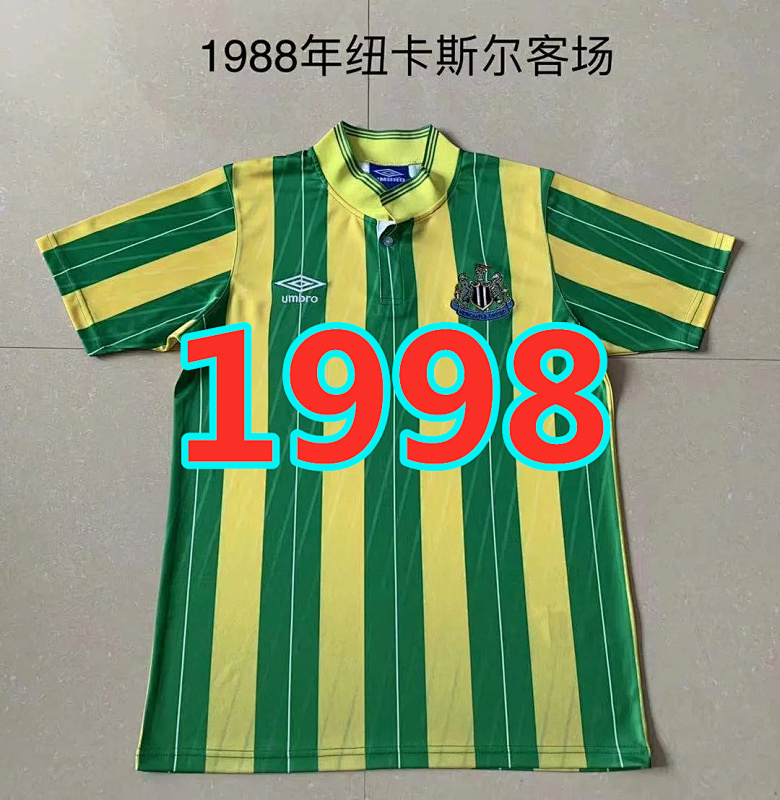 Newcastle United Retro TopThai Quality Away Jersey S-2XL