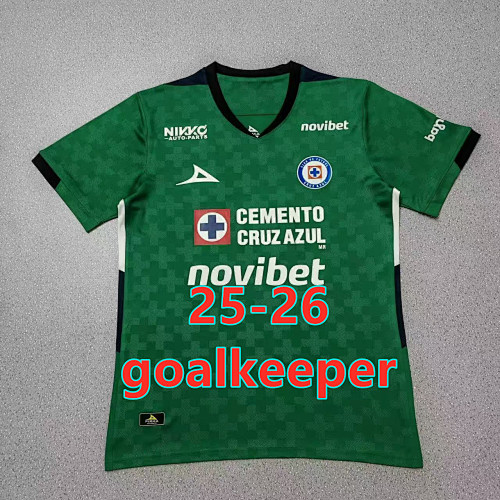 25-26 Cruz Azul Goalkeeper Fans Version Jersey S-4XL