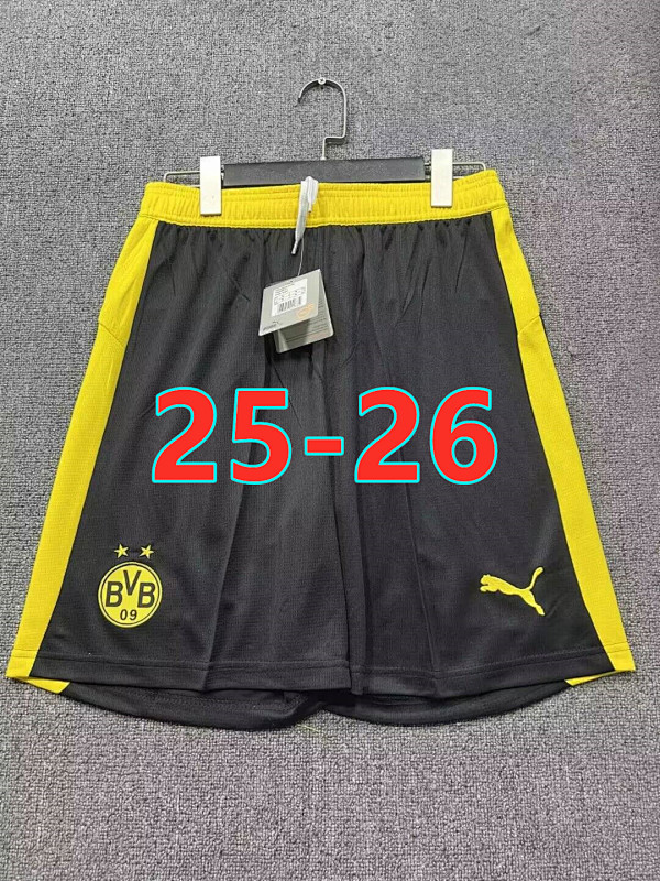 25-26 Dortmund Home Fans Version Shorts S-2XL