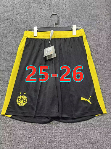 25-26 Dortmund Home Fans Version Shorts S-2XL