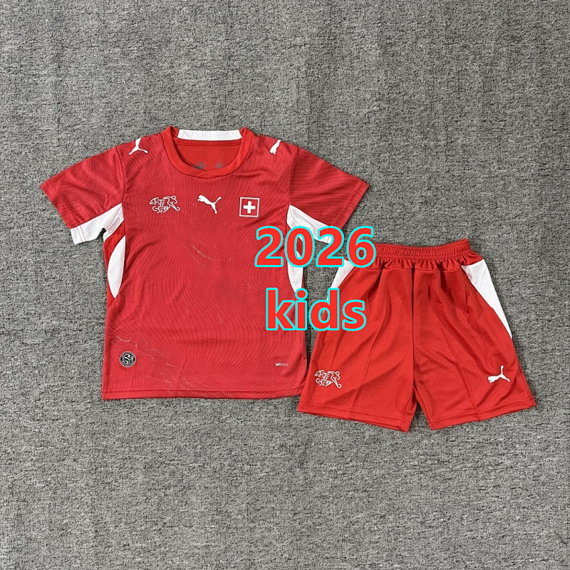 Switzerland Home Kids Jersey+shorts Kit 16 -28