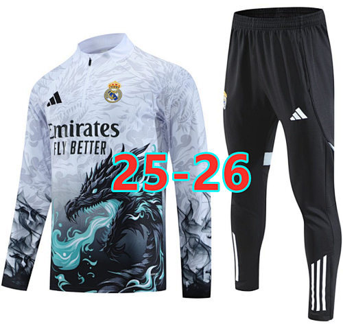 25-26 Real Madrid Special Long Sleeve Tracksuit S-3XL